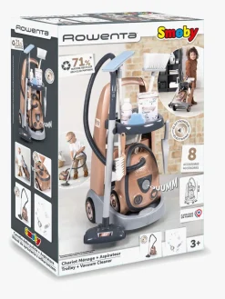 Rolleleg|Smoby Tefal Rowenta Rengøringsvogn med Støvsuger