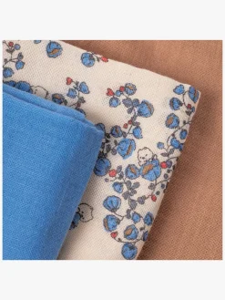 Thatsmine Stofbleer, Nusseklude & Babytæpper-That's Mine Bora Tæppe/ Stofble i Musselin 3-pak, Blue Bells