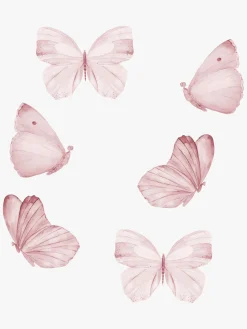 Interiør|Thatsmine That's Mine Wallsticker Butterfly 6-pak, Rose Lyserød