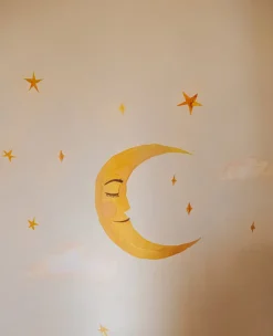 Interiør|Thatsmine That's Mine Wallsticker Moon Lyserød
