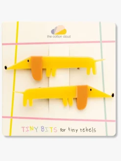 Tilbehør|TheCottonCloud The Cotton Cloud Hårspænder 3-pak, Flying Dog Gul