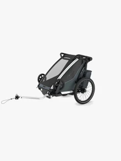 Aktivitetsvogne|Thule Chariot Cross 1 Cykelanhænger inkl. Skisæt, Dark Slate G3