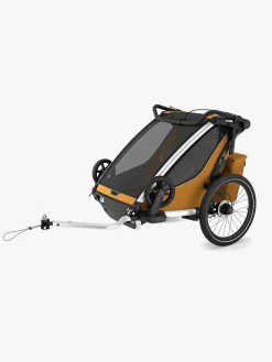 Aktivitetsvogne|Thule Chariot Sport 2 Cykelanhænger, Natural Gold G3 Orange