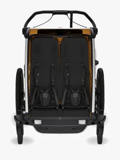 Aktivitetsvogne|Thule Chariot Sport 2 Cykelanhænger, Natural Gold G3 Orange