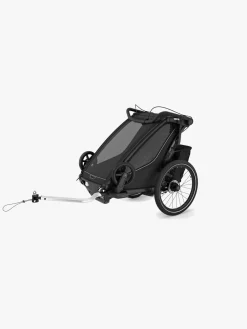 Thule Aktivitetsvogne-Chariot Sport 1 Cykelanhænger inkl. Skisæt, Black G3
