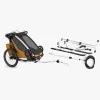 Aktivitetsvogne|Thule Chariot Sport 1 Cykelanhænger inkl. Skisæt, Natural Gold G3