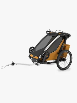 Aktivitetsvogne|Thule Chariot Sport 1 Cykelanhænger inkl. Skisæt, Natural Gold G3