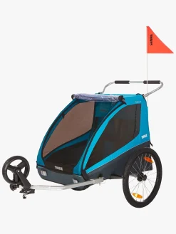 Aktivitetsvogne|Thule Coaster XT Cykelanhænger inkl. Gåturssæt, Blue Blå