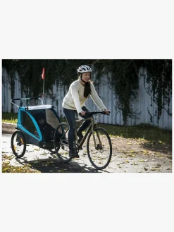 Aktivitetsvogne|Thule Coaster XT Cykelanhænger inkl. Gåturssæt, Blue Blå