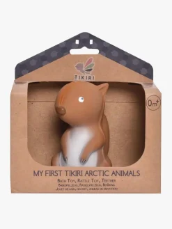 Tikiri Babylegetøj-My First Arctic Animals Squirrel Bidelegetøj, Brun
