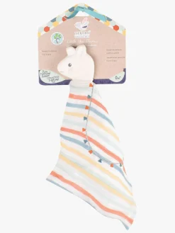 Tikiri Dåbsgaver-Organic Lama Tie Rose Bidelegetøj, Multifarvet