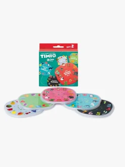 Lærerig Leg|TIMIO Tilbehør og Skivepakke, Tal, Dyr, Former & Frugter
