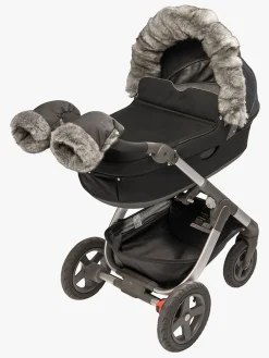 Vogntilbehør|Tinkafu Håndvarmere, Grey Faux Fur Grå