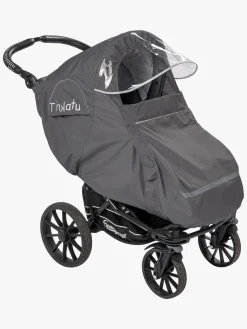 Vogntilbehør|Tinkafu Regnslag m. Skærm, Magic Print Grå