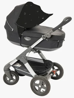 Vogntilbehør|Tinkafu Solskærm Universal Sommerfugl Sort/Hvid