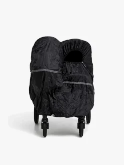 TinyTravel Vogntilbehør-Tiny Travel Dobbelt Regnslag Søskendevogn, Sort