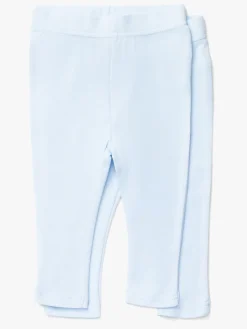 Børn TinyTreasure Underdele-Tiny Treasure Lexi Leggings 2-pak, Baby Blue