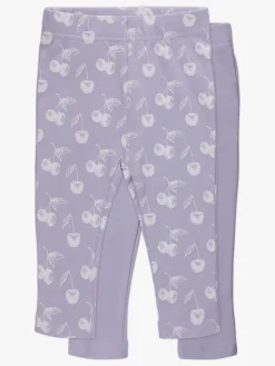 Underdele|TinyTreasure Tiny Treasure Lexi Leggings 2-pak, Purple Lilla