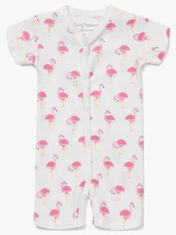 Børn TinyTreasure Heldragter-Tiny Treasure Summer Heldragt 2-pak, White/Flamingo