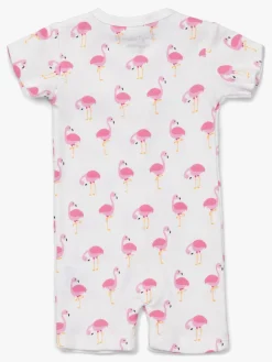 Børn TinyTreasure Heldragter-Tiny Treasure Summer Heldragt 2-pak, White/Flamingo