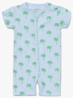 Heldragter|TinyTreasure Tiny Treasure Summer Heldragt 2-pak, Blue/Palm Blå/Hvid