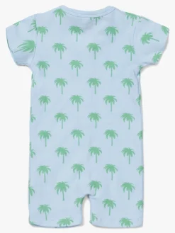 Heldragter|TinyTreasure Tiny Treasure Summer Heldragt 2-pak, Blue/Palm Blå/Hvid
