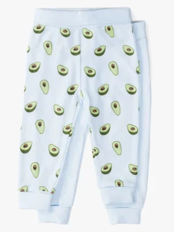 Underdele|TinyTreasure Tiny Treasure Willow Bukser 2-pak, Baby Blue Grøn/Blå