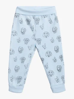 Børn TinyTreasure Underdele-Tiny Treasure Willow Bukser 2-pak, Dogs Baby Blue