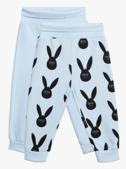 Underdele|TinyTreasure Tiny Treasure Willow Bukser 2-pak, Baby Blue Blå/Sort