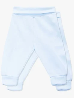 Børn TinyTreasure Underdele-Tiny Treasure Willow 2-pak Bukser, Baby Blue