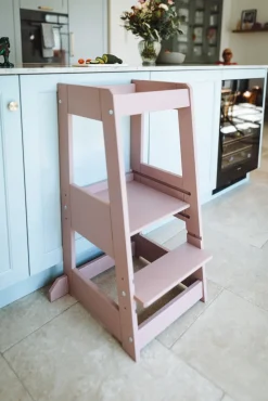 Børnemøbler|tiSsi Læringstårn, Beech Oriental Rose Lyserød