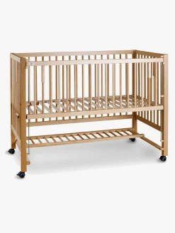 Børnesenge & Tilbehør|tiSsi XXL Bedside Crib HAJO 120x60, Natur