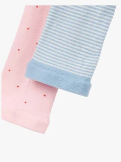 Underdele|TomJoule Tom Joule Lively Leggings 2-pak, Horsbun Lyserød/Blå