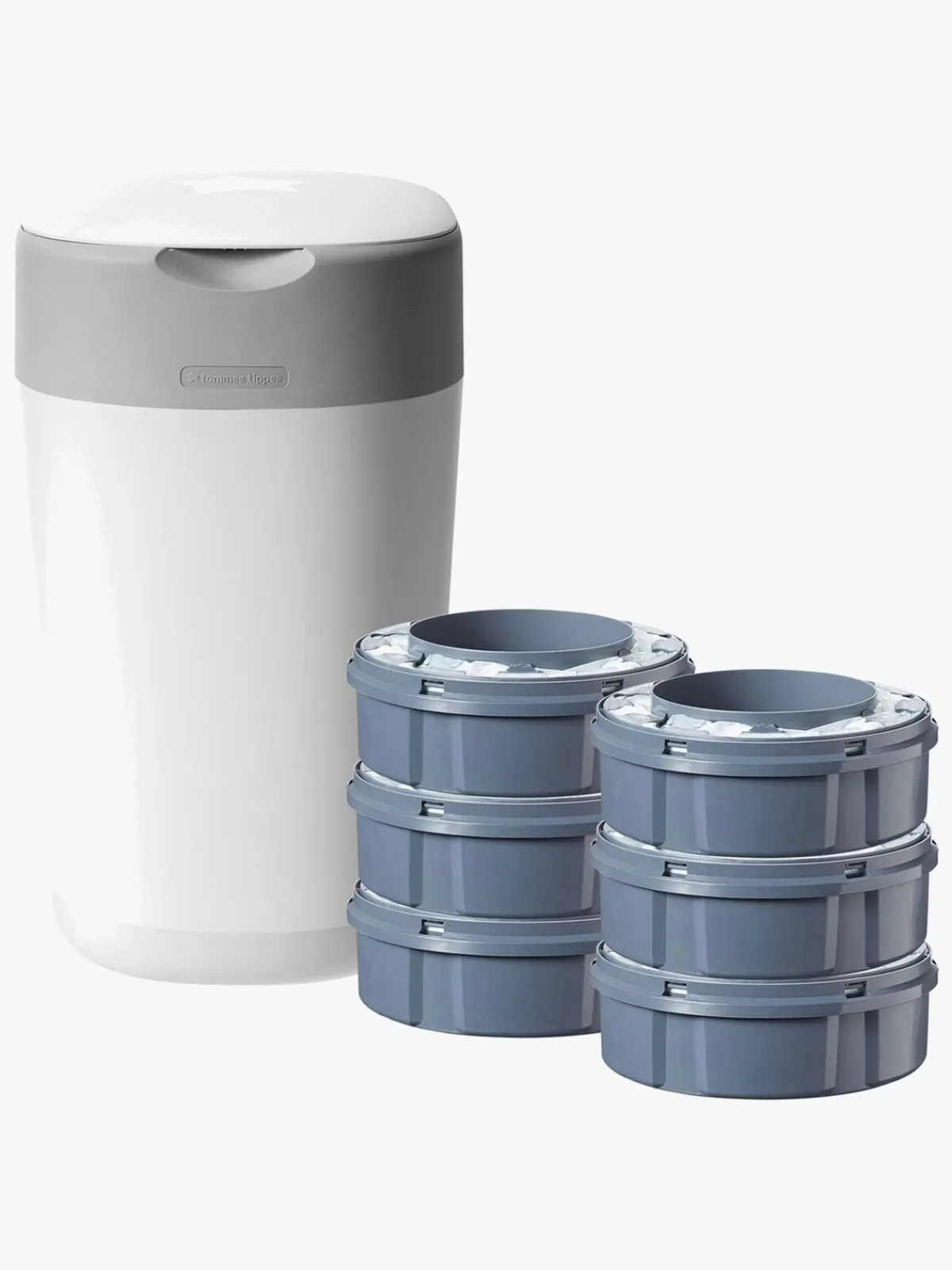 Pleje & Hygiejne|TommeeTippee Tommee Tippee Sangenic Twist & Click inkl. 6 Refill, Hvid