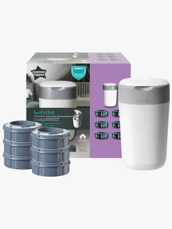 Pleje & Hygiejne|TommeeTippee Tommee Tippee Sangenic Twist & Click inkl. 6 Refill, Hvid