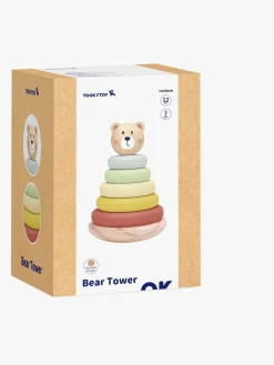 Legetøj Til Børn På 0-10 År|Babylegetøj|TookyToy Tooky Toy Bjørn Stabeltårn, Multifarvet Flerfarvet