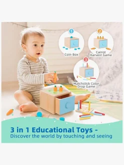 Børn TookyToy Legetøj Til Børn På 0-10 År|Babylegetøj-Aktivitetskasse 13-18 Måneder