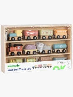 TookyToy Togbaner & Legeborde-Wooden Togsæt