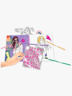 TOPModel Kreativt Legetøj-TOP Model Malebog med Pailletter