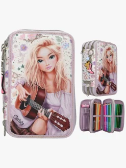 Kreativt Legetøj|TOPModel COWGIRL Penalhus med 3 Rum Lyserød