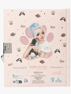 Kreativt Legetøj|TOPModel Dagbog med Hjertelås DOGGY Lyserød