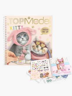Kreativt Legetøj|TOPModel Dress Me Up Klistermærkebog Kitty