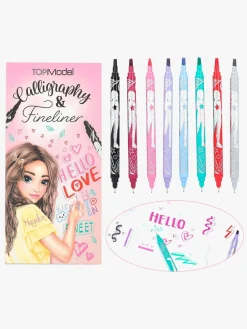 Kreativt Legetøj|TOPModel Skrivesæt 8-pak, Calligraphy & Fineliner