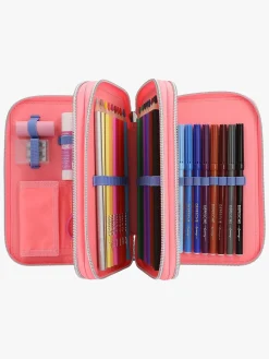 Kreativt Legetøj|TOPModel Tredelt Penalhus med Pailletter Lyserød