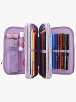 Kreativt Legetøj|TOPModel Tredelt Penalhus med Magnetisk Uro Joy Lilla