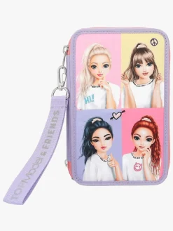 Kreativt Legetøj|TOPModel Tredelt Penalhus Snap Shots Lilla/Flerfarvet