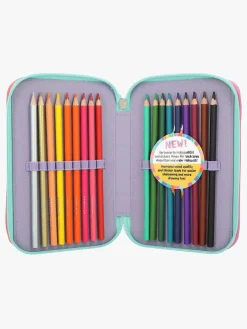 Kreativt Legetøj|TOPModel Tredelt Penalhus Snap Shots Lilla/Flerfarvet