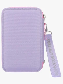 Kreativt Legetøj|TOPModel Tredelt Penalhus Snap Shots Lilla/Flerfarvet