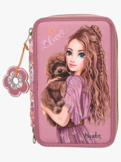 TOPModel Kreativt Legetøj-Tredelt Penalhus Blomstret