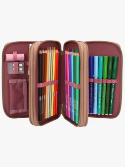 TOPModel Kreativt Legetøj-Tredelt Penalhus Blomstret